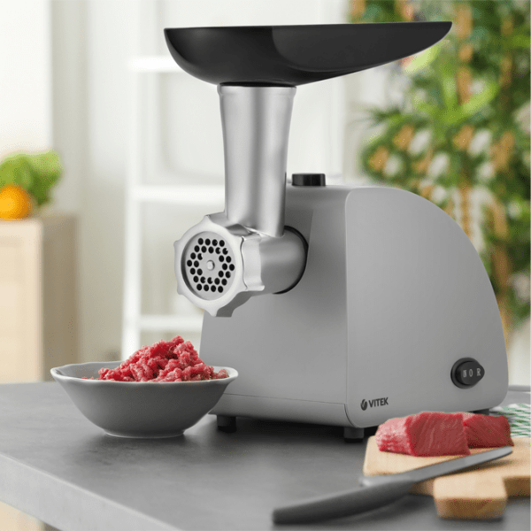 Mașină de tocat carne Vitek VT-3626 Gray 600 W/ 1800 W, 1.8 kg/ min photo 5
