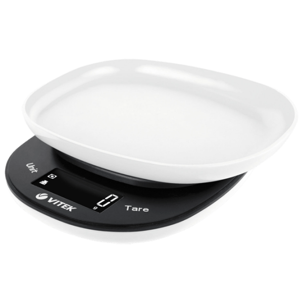 Cântar de bucătărie Vitek VT-8015 White Electronic, Plastic, 5 kg photo 1