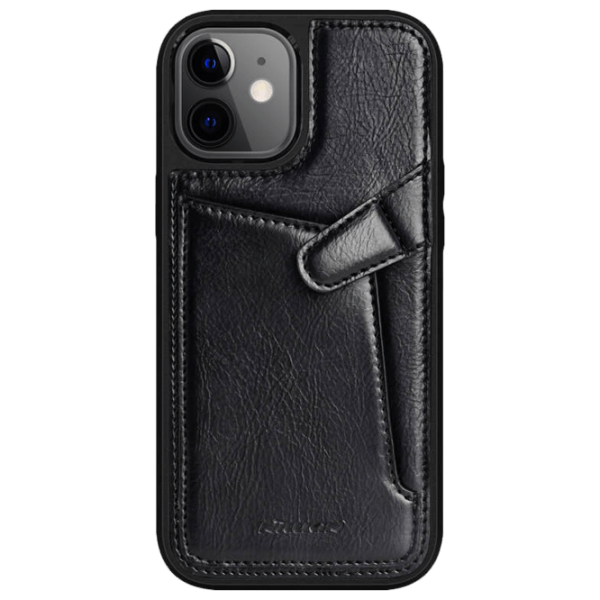 Чехол для смартфона Apple iPhone 12 mini (Aoge) Черный Nillkin, Кожа, Back photo 1