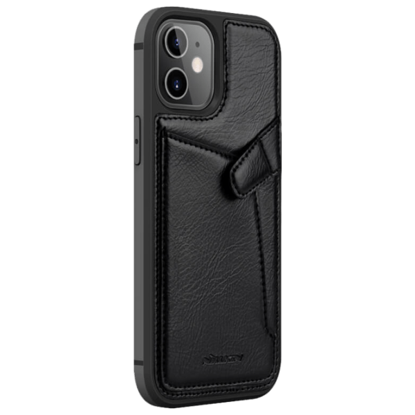 Чехол для смартфона Apple iPhone 12 mini (Aoge) Черный Nillkin, Кожа, Back photo 2