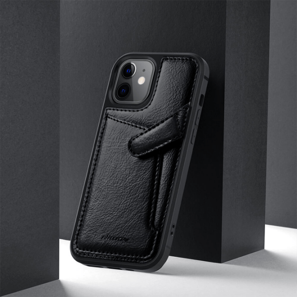 Чехол для смартфона Apple iPhone 12 mini (Aoge) Черный Nillkin, Кожа, Back photo 5