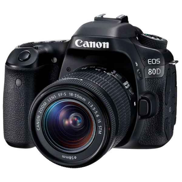 Cameră foto Canon EOS 80D EF-S18-55 IS STM Kit Black CMOS, 25.8 MP, f/ 3.5 - f/ 5.6 photo 2