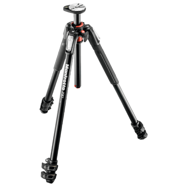 Trepied Manfrotto 190 ALU 3 SECTION KIT 3W HEAD Black Pe podea photo 2