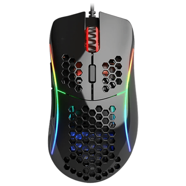 Mouse Glorious Model D Glossy Black Cu fir / 12000 dpi photo 1