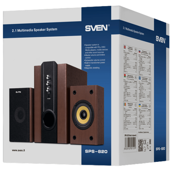 Аудиосистема Sven SPS-820 Коричневый  photo 4