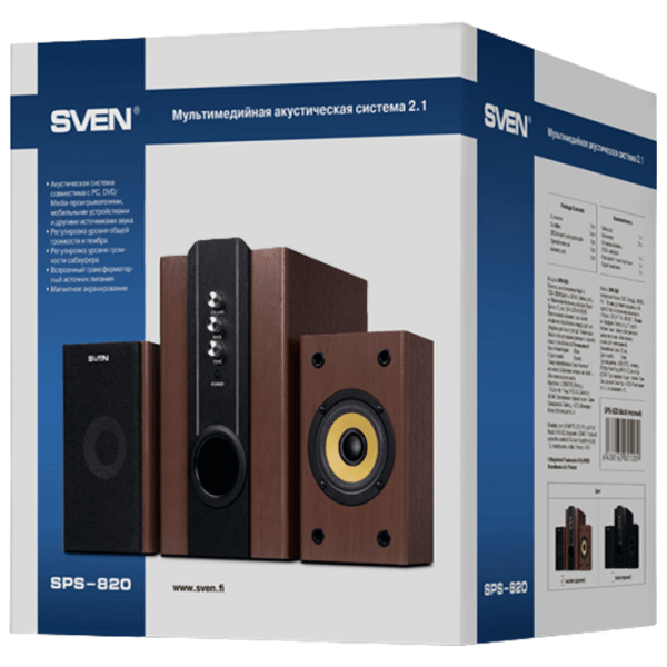 Аудиосистема Sven SPS-820 Коричневый  photo 5