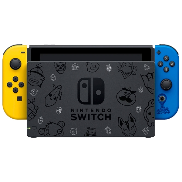 Consolă portabilă pentru jocuri Nintendo Switch V2 Black + Fortnite Wildcat Bundle HDD , RAM 4 GB photo 4