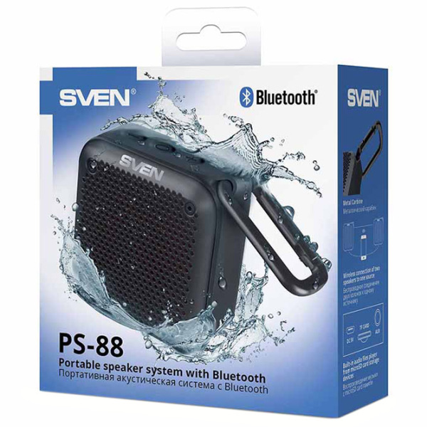 Boxă portabilă Sven PS-88 Black 7 W photo 6