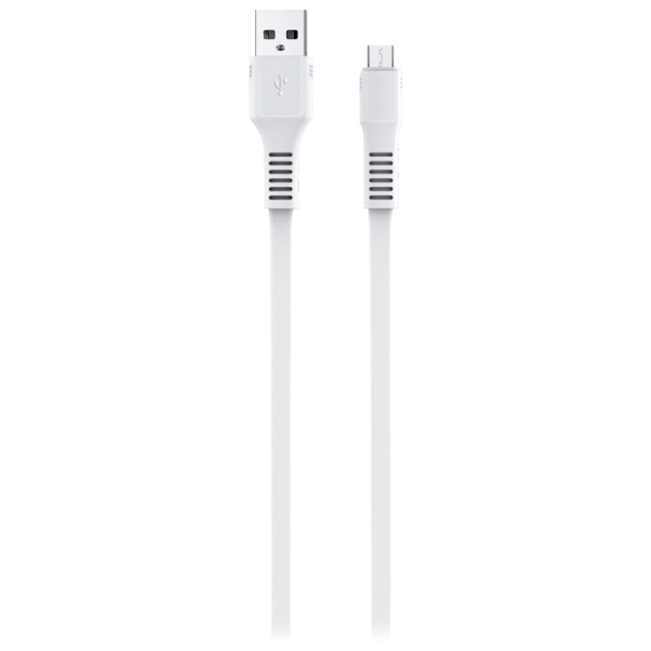 Cablu pentru telefon EVO KDS-65 USB Type-A/ microUSB White  photo 1