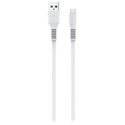 Cablu pentru telefon EVO KDS-65 USB Type-A/ microUSB White 