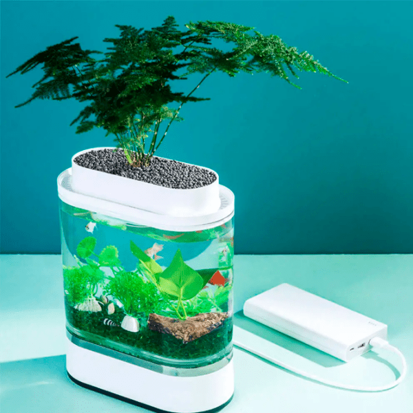 Аквариум Xiaomi Geometry Mini Fish Белый 1.5 л photo 3