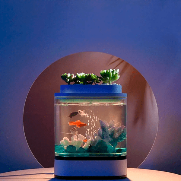 Аквариум Xiaomi Geometry Mini Fish Белый 1.5 л photo 5