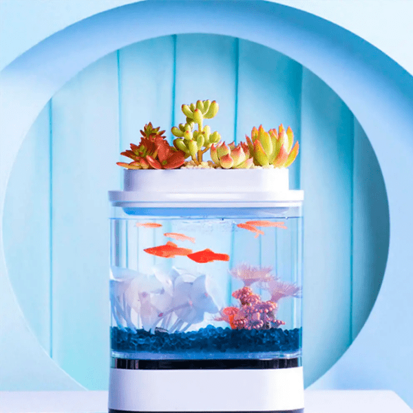Аквариум Xiaomi Geometry Mini Fish Белый 1.5 л photo 6