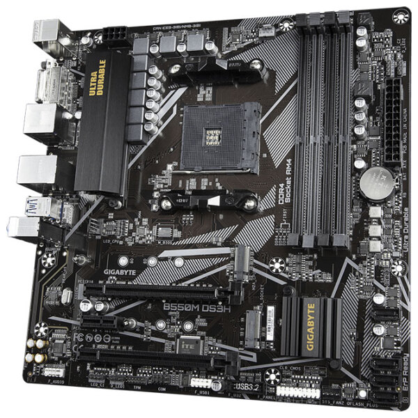 Материнская плата Gigabyte B550M DS3H 1.0 mATX  photo 3