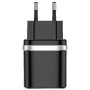Сетевое зарядное устройство EVO USB QC3.0 (18 Вт) Черный 2 A / Черный