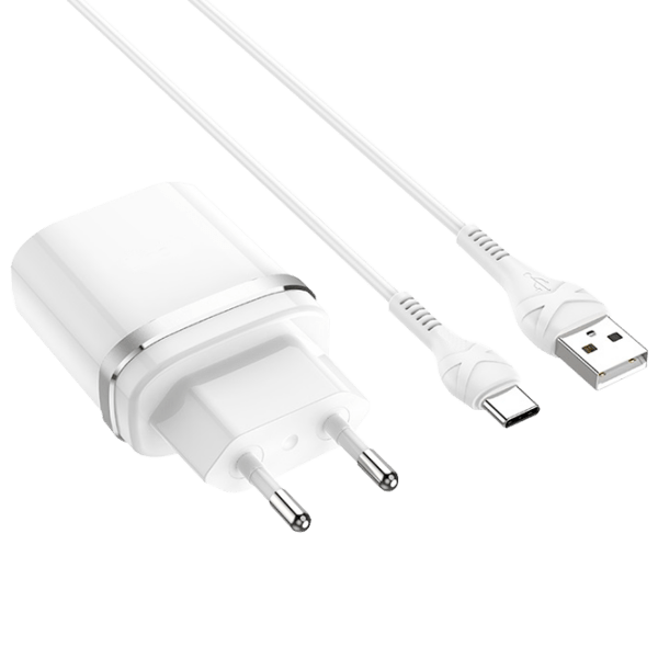 Încărcător de rețea EVO USB QC3.0 (Type-C) (18 W) White  / White photo 1