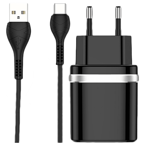 Încărcător de rețea EVO USB QC3.0 (Type-C) (18 W) Black  / Black photo 1
