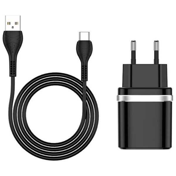 Încărcător de rețea EVO USB QC3.0 (Type-C) (18 W) Black  / Black photo 3
