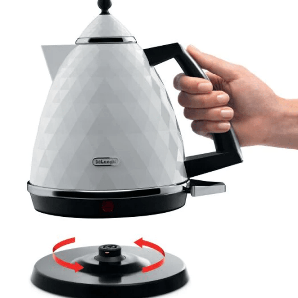 Ceainic electric Delonghi KBJ2001W White 2000 W, 1.7 l, Material interior: Plastic photo 5