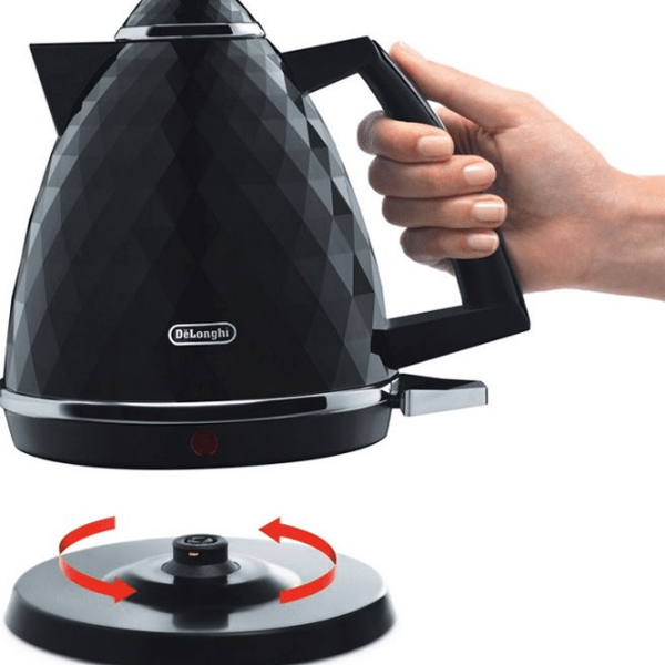 Ceainic electric Delonghi KBJ2001BK Black 2000 W, 1.7 l, Material interior: Plastic photo 5