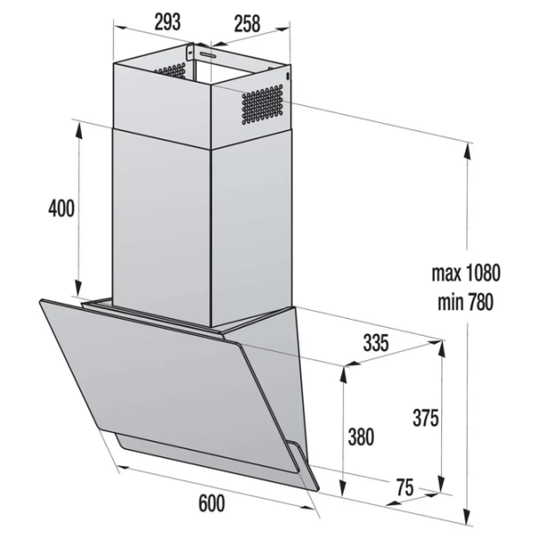 Hotă Gorenje WHI 649 EXGW White 60 cm, Recirculare, 608 m³/h photo 5