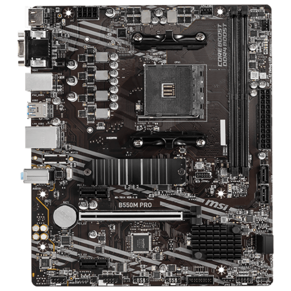 Материнская плата MSI B550M PRO mATX  photo 1