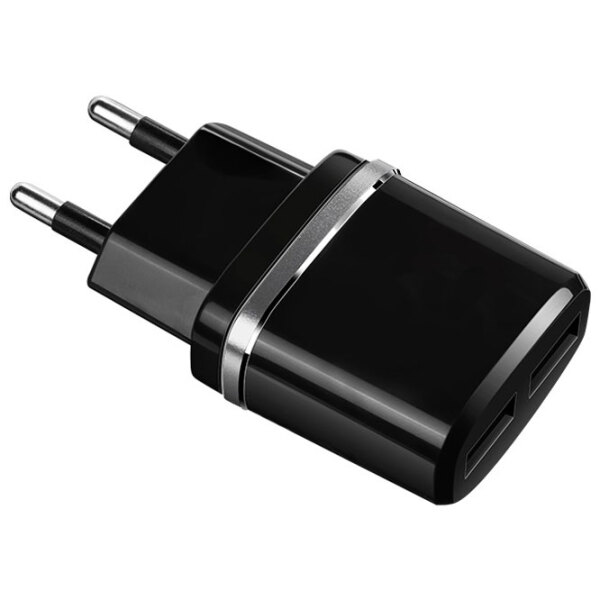 Сетевое зарядное устройство EVO 2USB, 2.4A Черный 2.4 А / Черный photo 2