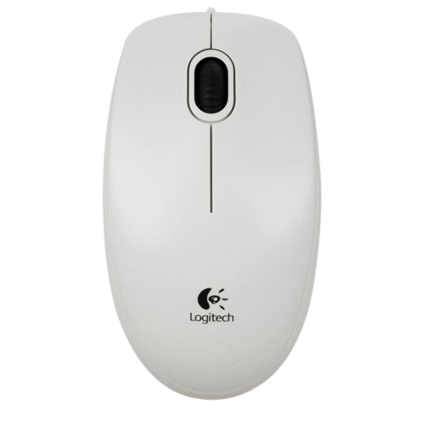Mouse Logitech B100 White Cu fir, 800 dpi photo 1