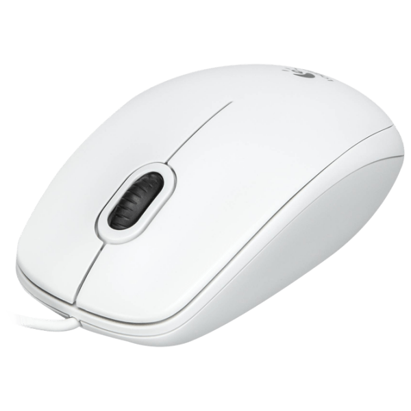 Mouse Logitech B100 White Cu fir, 800 dpi photo 2