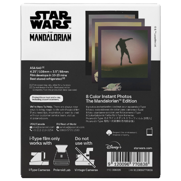 Фотобумага для Polaroid I-Type (8шт.) Mandalorian Edition Цветная photo 3