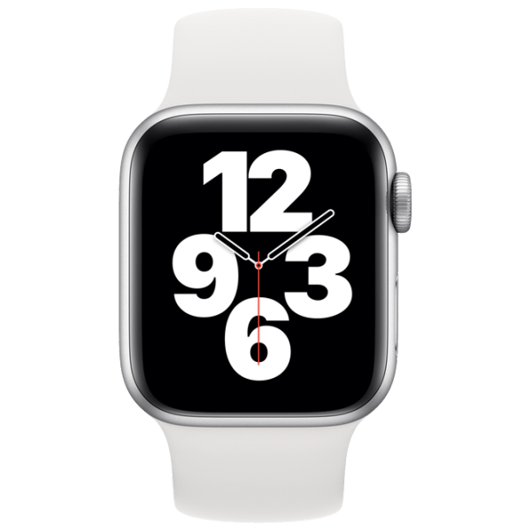 Curelușă Apple Watch 40 mm Size 8 Solo Loop White Silicon photo 2