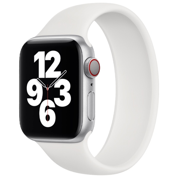 Curelușă Apple Watch Size 9 Solo Loop White Silicon, photo 3