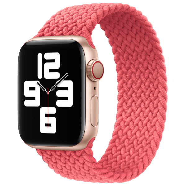 Ремень Apple Watch 40 мм Размер 6 Solo Loop Braided Pink Punch Полиэстер photo 3