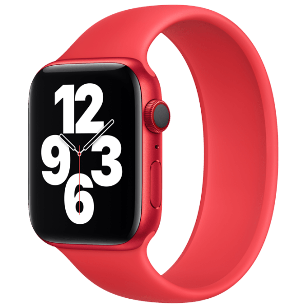 Ремень Apple Watch Размер 7 Solo Loop Красный Силикон, photo 3