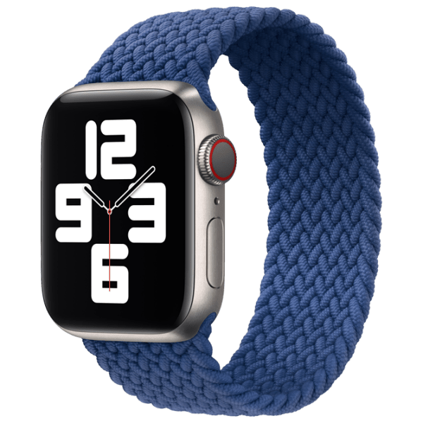 Ремень Apple Watch 40 мм Размер 8 Solo Loop Braided Синий Полиэстер photo 3