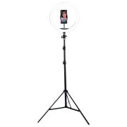 Trepied cu lampă Vidlok Selfie Ring Light 304 mm Black 