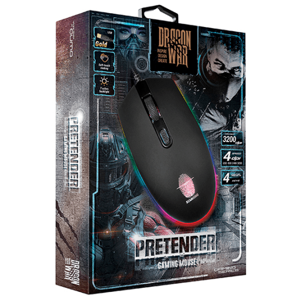 Mouse Qumo Pretender Black Cu fir / 3200 dpi photo 3