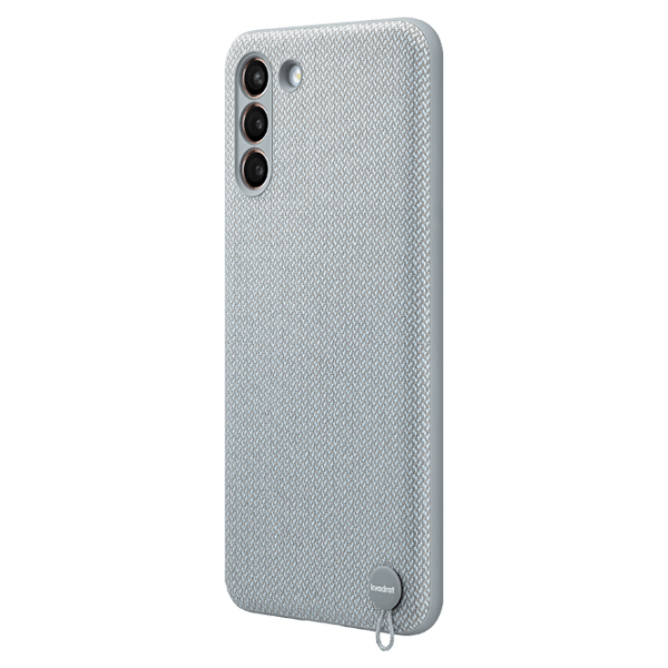 Husă pentru smartphone Samsung Galaxy S21+ (Kvadrat) Mint Gray Samsung, Țesătură, Back photo 2