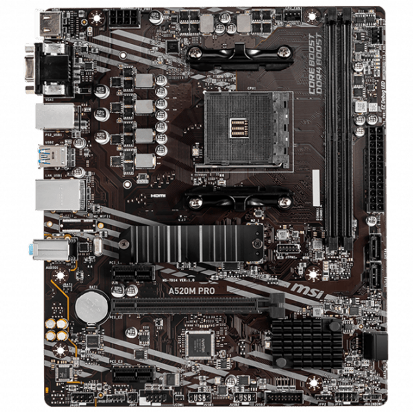 Placă de bază MSI A520M PRO mATX  photo 1