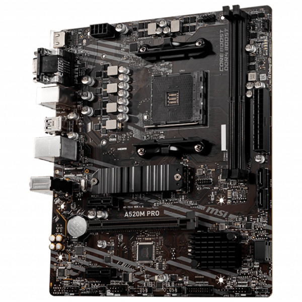 Placă de bază MSI A520M PRO mATX  photo 3