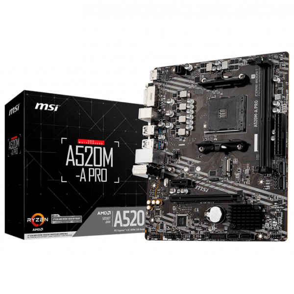 Материнская плата MSI A520M-A PRO mATX  photo 5