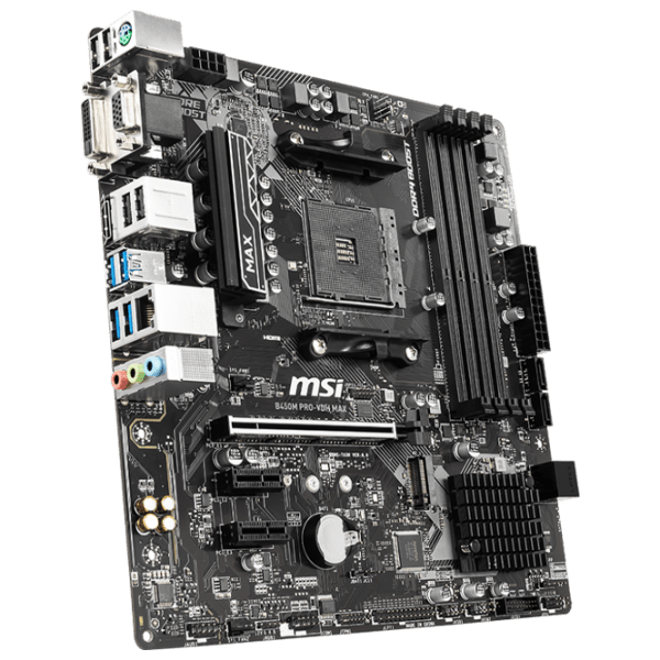 Материнская плата MSI B450M PRO-VDH MAX mATX  photo 3