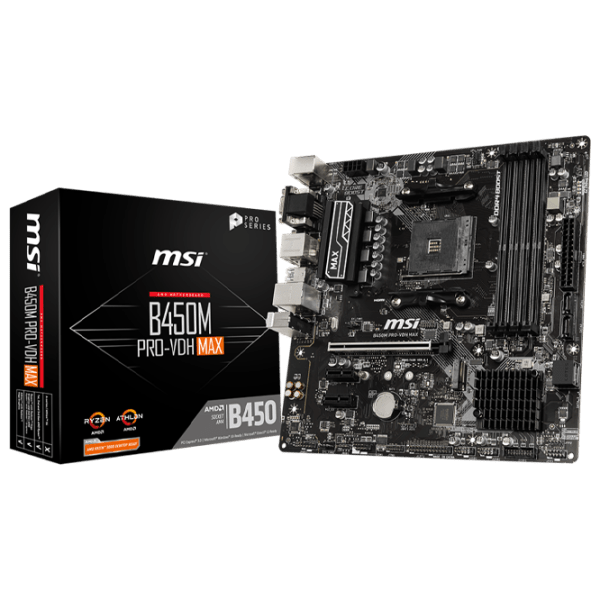 Материнская плата MSI B450M PRO-VDH MAX mATX  photo 5