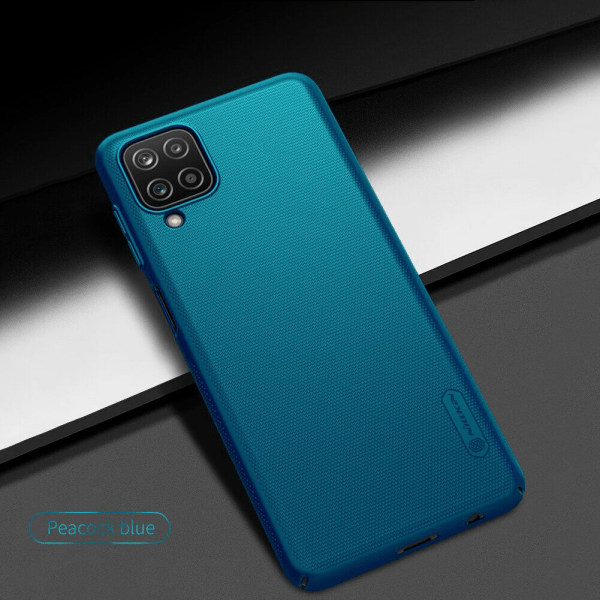 Husă pentru smartphone Samsung Galaxy A12/ Galaxy M12 (Frosted Shield) Peacock Blue Nillkin, PC, Back photo 4