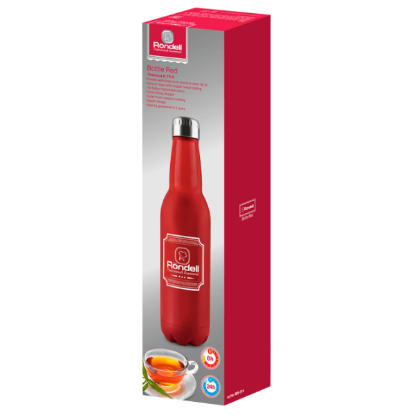 Sticlă termică Rondell RDS-914 Red 750 ml photo 2