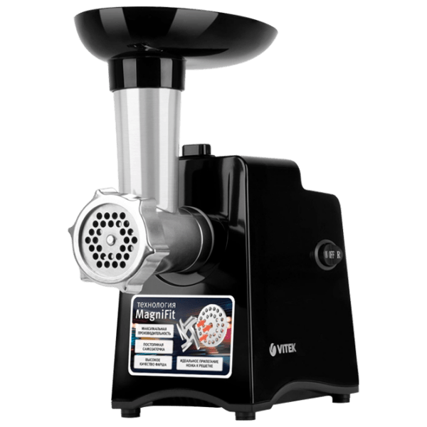 Mașină de tocat carne Vitek VT-3644 Black 250 W/ 2000 W, 1.8 kg/ min photo 1