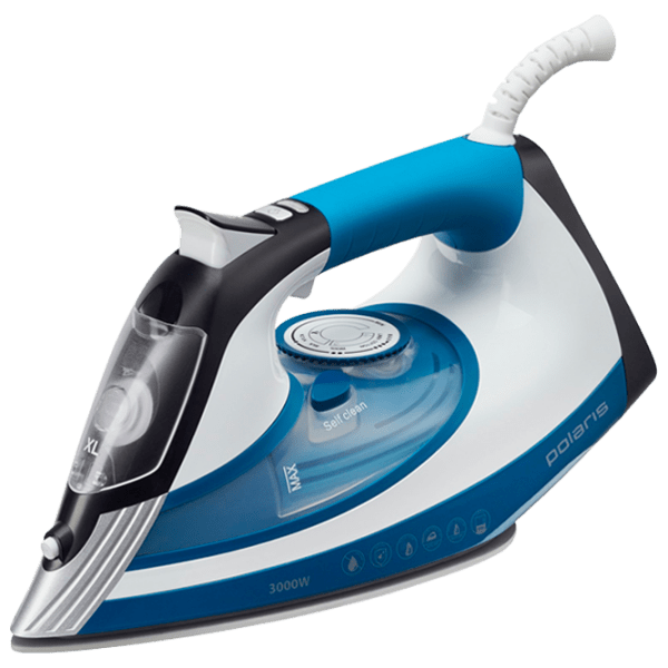 Fier de călcat Polaris PIR 3033 SG AK Blue 3000 W, 75 g/ min, 0.45 l, Ceramică photo 1