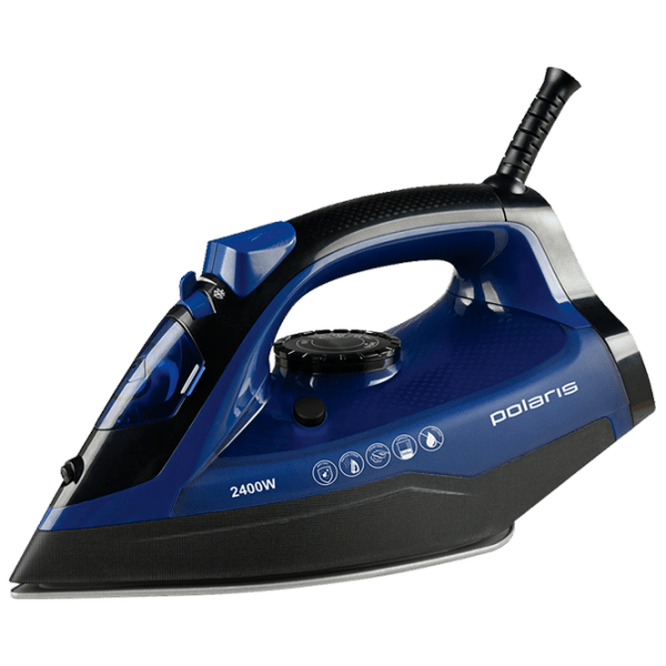 Fier de călcat Polaris PIR 2481K Blue 2400 W, 45 g/ min, 0.22 l, Ceramică photo 1