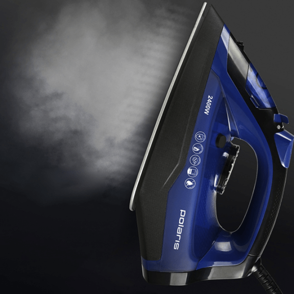 Fier de călcat Polaris PIR 2481K Blue 2400 W, 45 g/ min, 0.22 l, Ceramică photo 5
