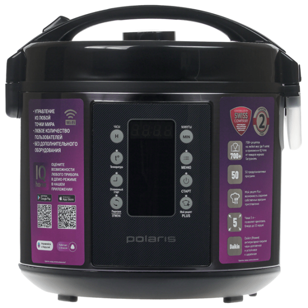 Мультиварка Polaris PMC 0521 IQ Home Черный 750 Вт, 5 л photo 2